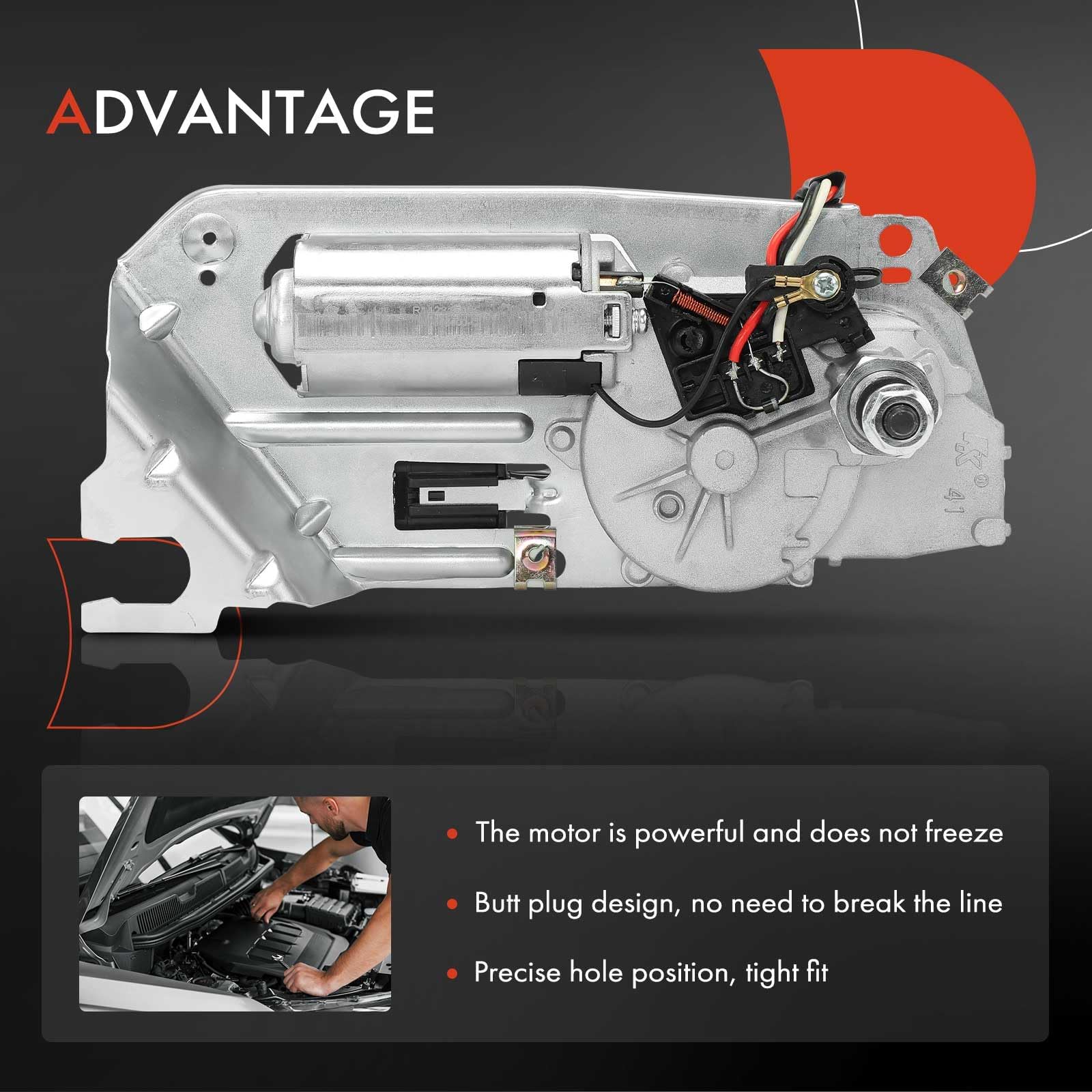 Wiper Motor Rear For Jeep Wrangler (2007-2018) - OEM 68002489AA